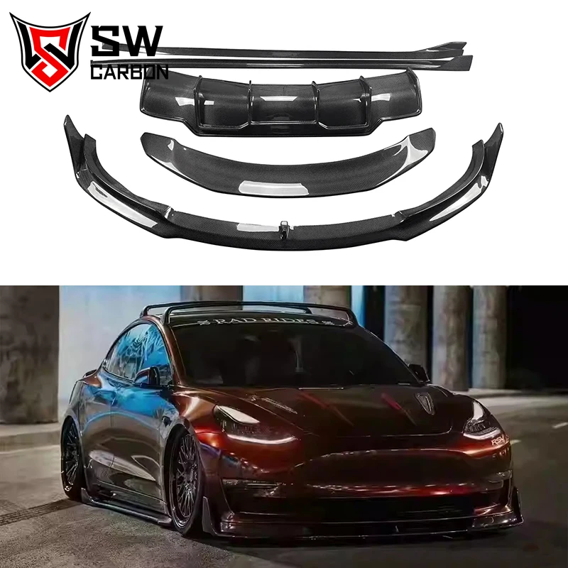Для Tesla Model 3, комплект кузова из углеродного волокна в стиле V, передняя губа, боковая юбка, задний бампер, диффузор, комплект кузова заднего крыла
Для Tesla Model 3, комплект кузова из углеродного волокна в стиле V, передняя губа, боковая юбка, задний бампер, диффузор, комплект кузова заднего крыла