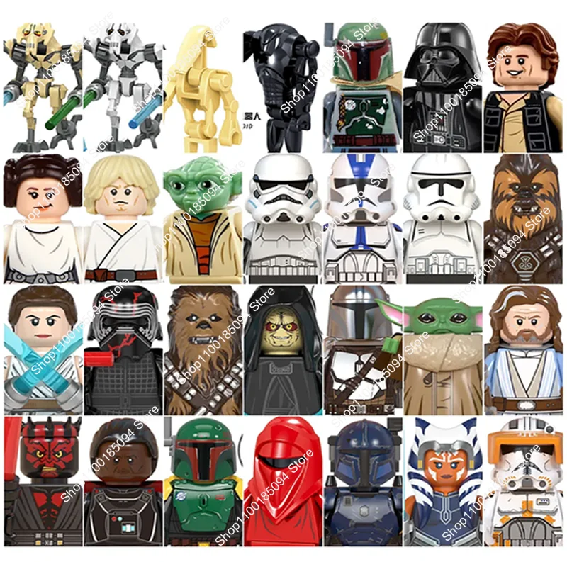 Hot Toys Star Wars Mandalorian Dath Vader Rex Kylo Ren Obi-Wan Luke skywalker Clone Building Blocks Star Bricks Mini Figures Toy
Hot Toys Star Wars Mandalorian Dath Vader Rex Kylo Ren Obi-Wan Luke skywalker Clone Building Blocks Star Bricks Mini Figures Toy