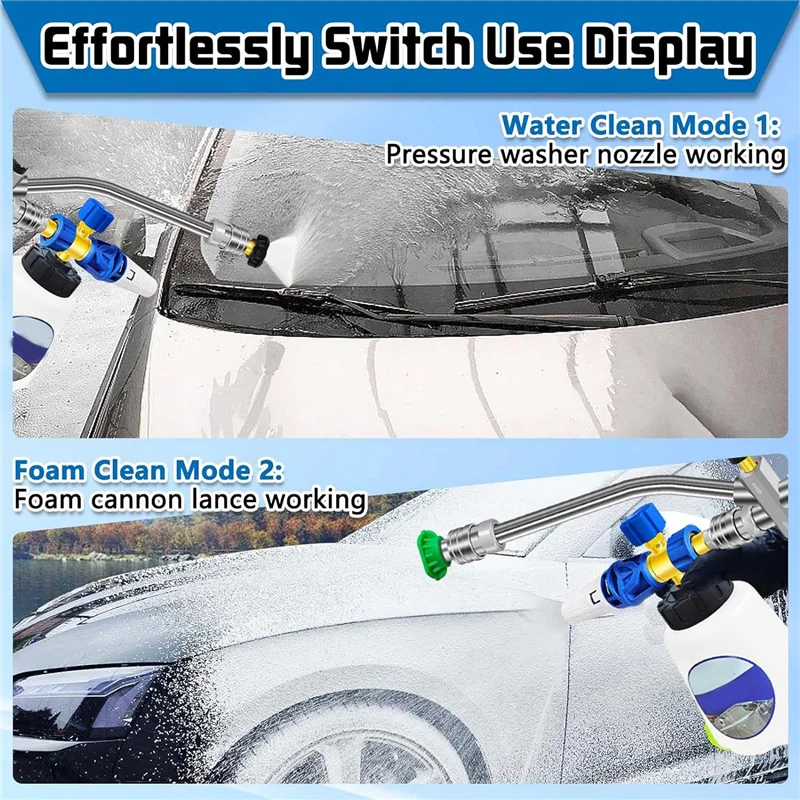 Dual-Connector Tool With 5 Pressure, 1/4 Quick Connect Switch Double Tip Attachment
Dual-Connector Tool With 5 Pressure, 1/4 Quick Connect Switch Double Tip Attachment