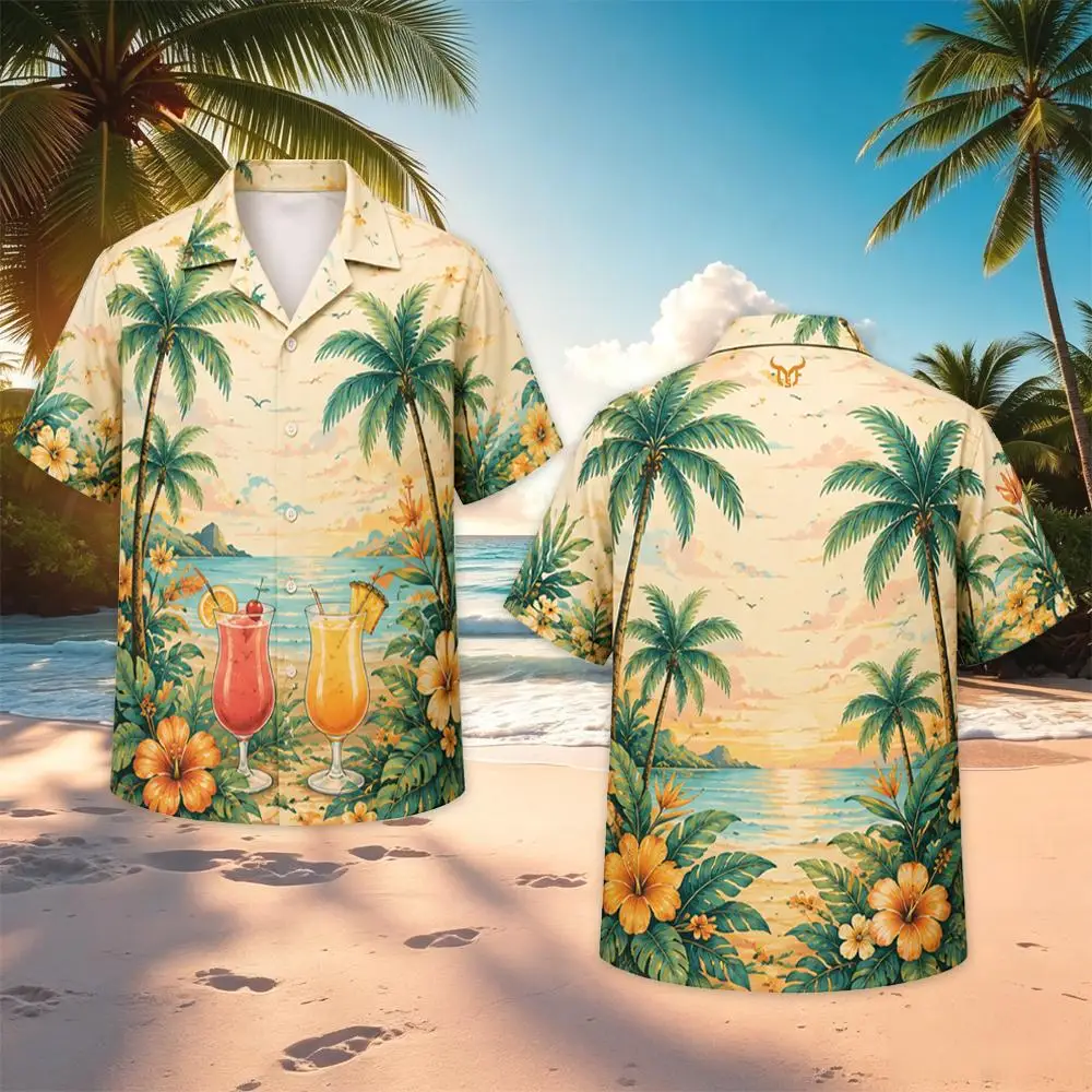 New Men's Hawaiian Shirt Sunset Beach Juice Print Summer Tops Vacation Style Daily Party Casual Lightweight Breathable Shirts
New Men's Hawaiian Shirt Sunset Beach Juice Print Summer Tops Vacation Style Daily Party Casual Lightweight Breathable Shirts