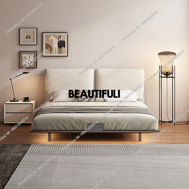 White European Double Bed Frame Metal Minimalist Modern Pliable Double Bed King Size Floating Cama Matrimonial Furniture Home
White European Double Bed Frame Metal Minimalist Modern Pliable Double Bed King Size Floating Cama Matrimonial Furniture Home