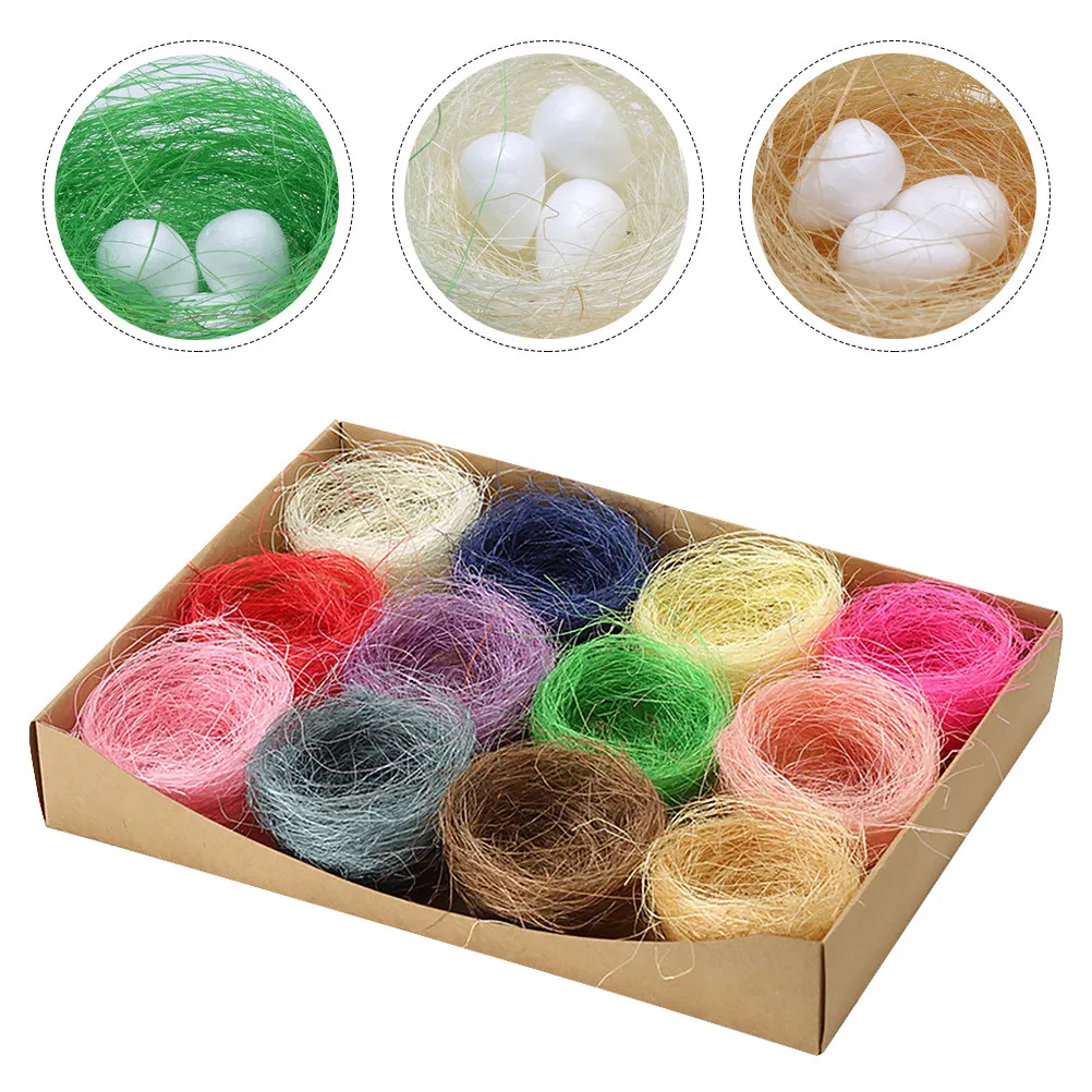 12Pcs Easter Egg Nests Natural Handmade Mini Chick Nests Easter Party Supplies Tabletop Decorations Unique Decorative Egg Nest
12Pcs Easter Egg Nests Natural Handmade Mini Chick Nests Easter Party Supplies Tabletop Decorations Unique Decorative Egg Nest