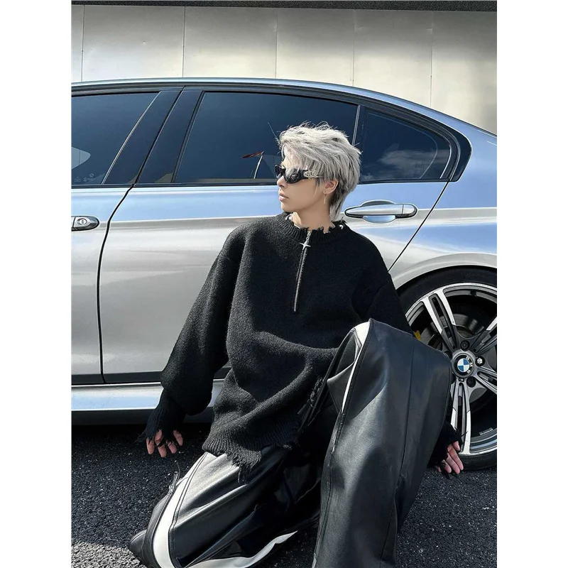 Мужской свободный вязаный свитер на молнии, осень-зима, американский Sle Cleanfit, повседневный трикотаж с головой ботаницы по индивидуальному заказу
Мужской свободный вязаный свитер на молнии, осень-зима, американский Sle Cleanfit, повседневный трикотаж с головой ботаницы по индивидуальному заказу