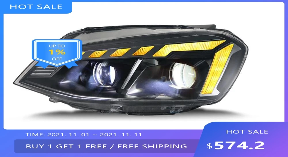 2pcs auto bumper headlamp Golf7 headlight 2014~2017y LED auto accessories Golf7 light fog
2pcs auto bumper headlamp Golf7 headlight 2014~2017y LED auto accessories Golf7 light fog