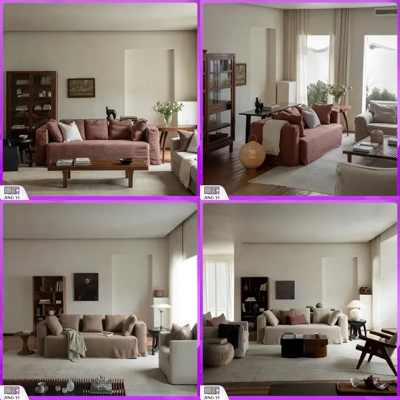 Nordic Wabi Sabi Linen Fabric Sofa 3 Seater 4 Seater Removable Washable Living Room Sofa Modern Minimalist Sofa Comfortable
Nordic Wabi Sabi Linen Fabric Sofa 3 Seater 4 Seater Removable Washable Living Room Sofa Modern Minimalist Sofa Comfortable