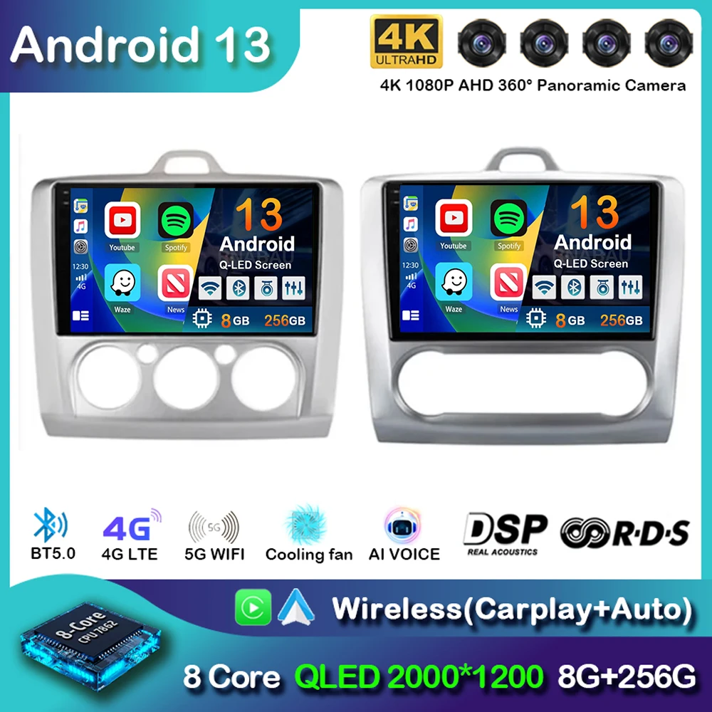Автомагнитола 2DIN, Android 13, 4G + WiFi, для Ford Focus Exi MT AT 2004-2011, мультимедийный плеер, GPS-навигация, 2Din стерео, QLED головное устройство
Автомагнитола 2DIN, Android 13, 4G + WiFi, для Ford Focus Exi MT AT 2004-2011, мультимедийный плеер, GPS-навигация, 2Din стерео, QLED головное устройство