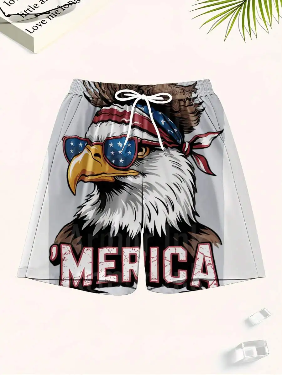 Patriotic Eagle Print Swim Trunks For Men Beach Shorts Summer Casual Wear
Patriotic Eagle Print Swim Trunks For Men Beach Shorts Summer Casual Wear
