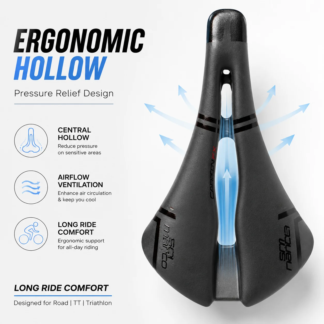 Ultralight Carbon Bike Saddle 143mm 7x9mm Carbon Rails MTB Road TT Triathlon Bicycle Seat Cushion for Men Women Cycling Parts
Ultralight Carbon Bike Saddle 143mm 7x9mm Carbon Rails MTB Road TT Triathlon Bicycle Seat Cushion for Men Women Cycling Parts