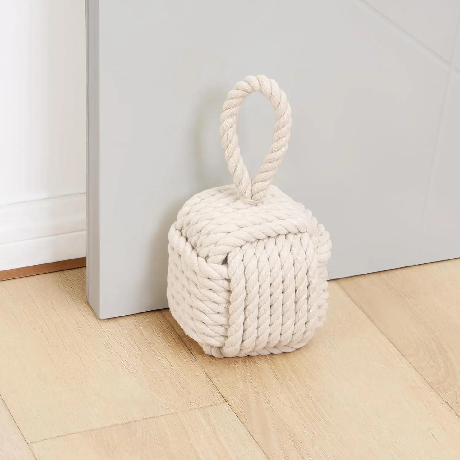 Square Decorative Door Stoppers - Cute Rope Knot Design, Heavy Duty Weighted Doorstop with Inside Mount for Home & School
Square Decorative Door Stoppers - Cute Rope Knot Design, Heavy Duty Weighted Doorstop with Inside Mount for Home & School
