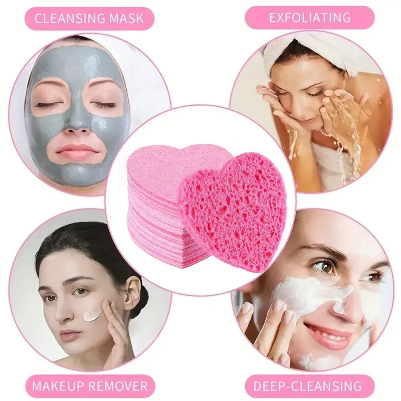 Compressed Heart Shape Wood Pulp Cotton Pad 70*60 Facial Cleansing Sponge Soft Skin-Friendly Makeup Remover Cleansing Tool
Compressed Heart Shape Wood Pulp Cotton Pad 70*60 Facial Cleansing Sponge Soft Skin-Friendly Makeup Remover Cleansing Tool
