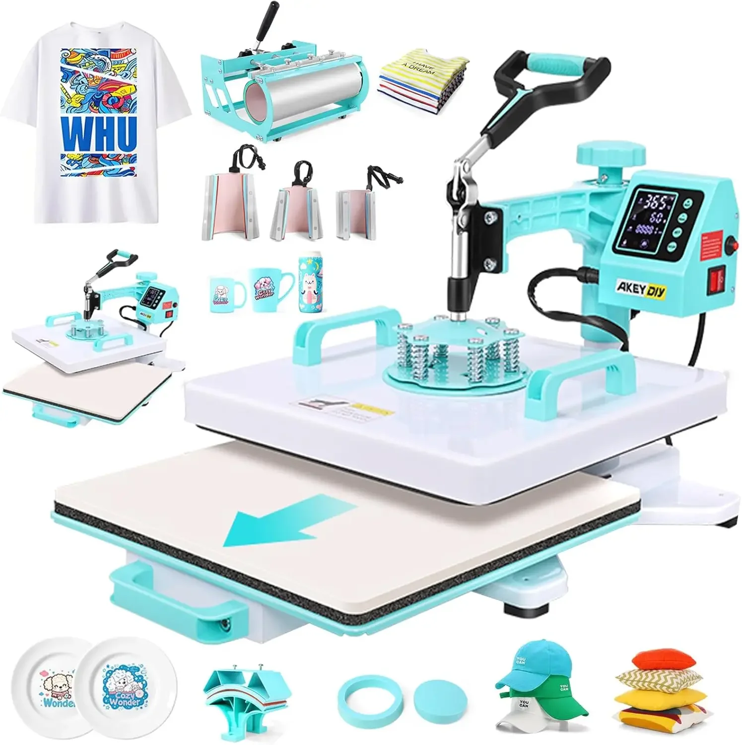 Upgraded Heat Press Machine 8 in 1 Combo 15 X15 Digital Multifunction Shirt Press Machine for T Shirts Sublimation Machine
Upgraded Heat Press Machine 8 in 1 Combo 15 X15 Digital Multifunction Shirt Press Machine for T Shirts Sublimation Machine