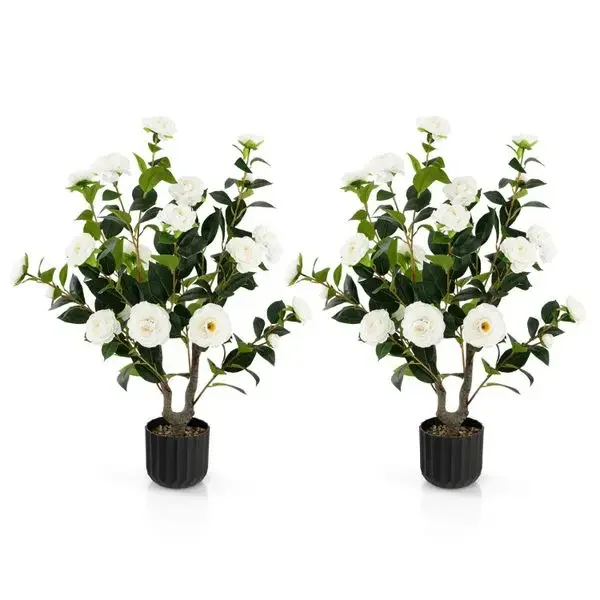 38-Inch Faux Camellia Tree in Concrete Planter
38-Inch Faux Camellia Tree in Concrete Planter