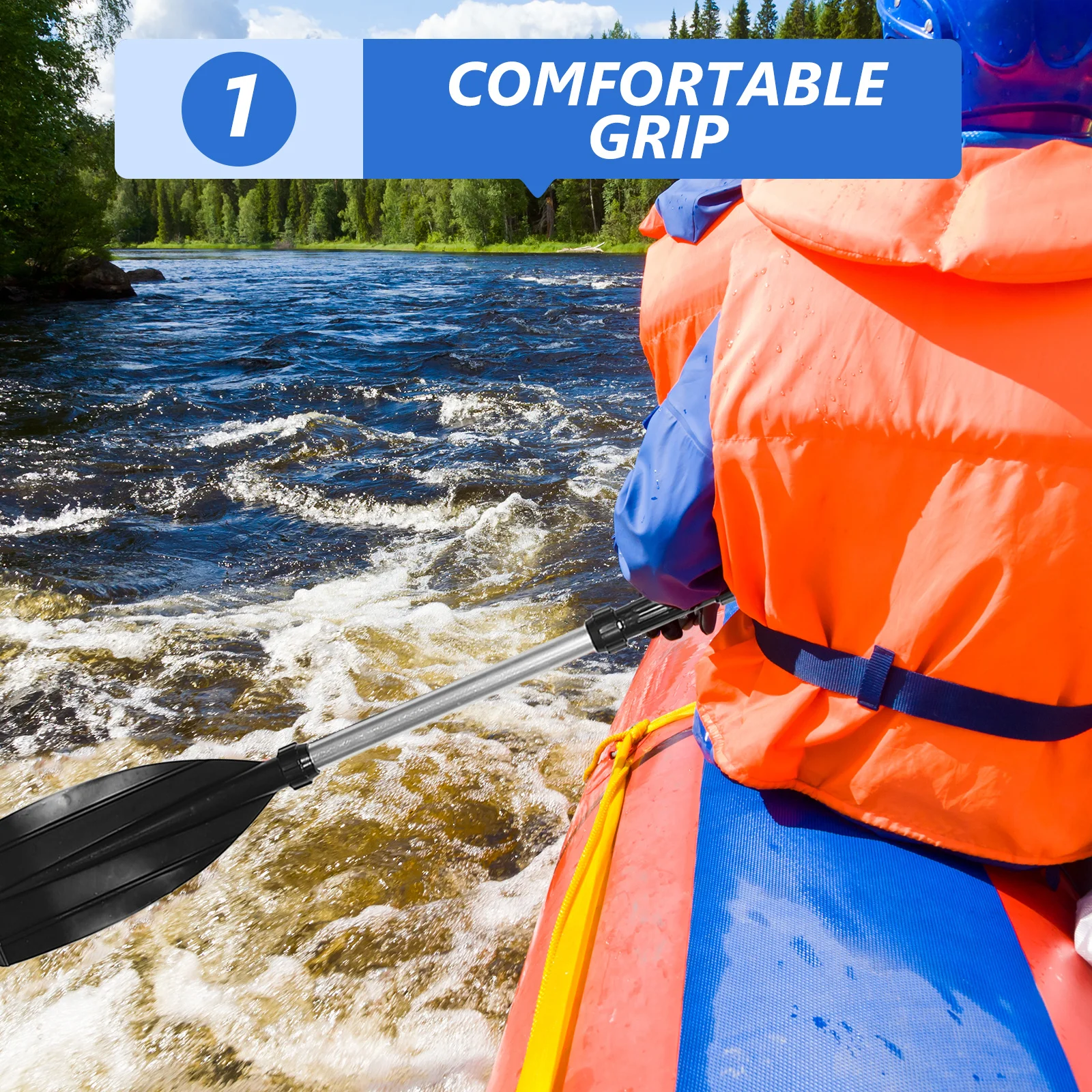 1Set Robust Aluminum Alloy Boat Oars Lightweight Easy Assemble Paddles for Inflatable Boats River Tubing Fishing Portable
1Set Robust Aluminum Alloy Boat Oars Lightweight Easy Assemble Paddles for Inflatable Boats River Tubing Fishing Portable