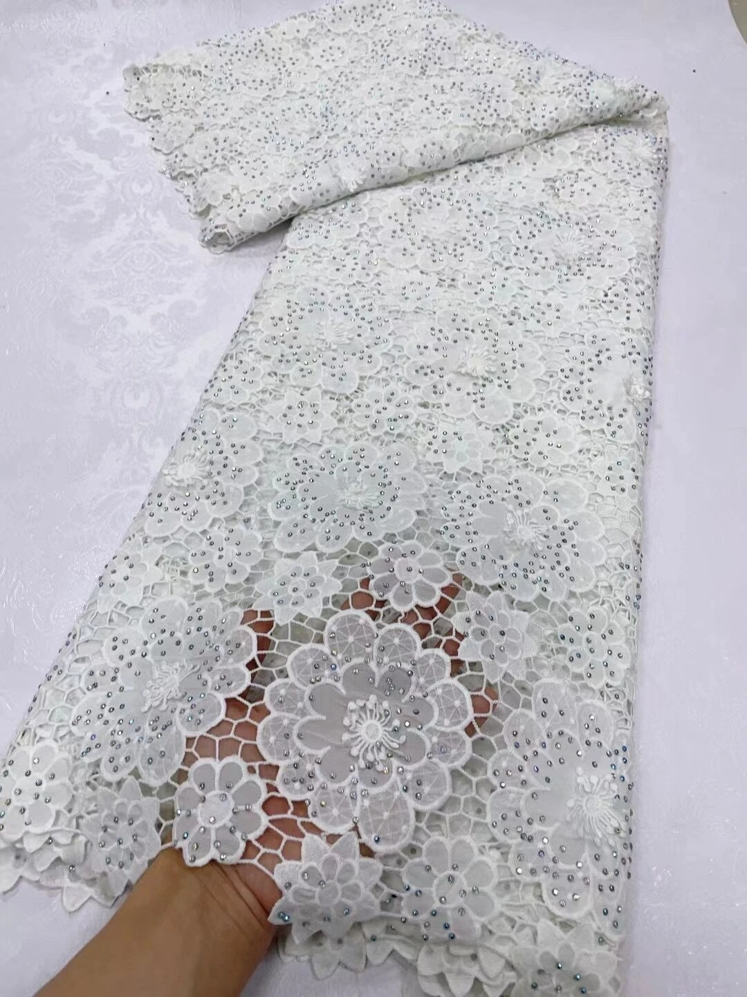 African Tulle Lace Fabric for Sewing, Nigerian Wedding Dress, Sequins Party, Cotton, 5Yard, Late High Quality, 2024
African Tulle Lace Fabric for Sewing, Nigerian Wedding Dress, Sequins Party, Cotton, 5Yard, Late High Quality, 2024
