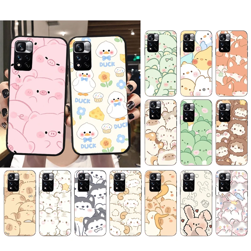 Cartoon Cute animal Pig Duck Capybara Phone Case For Xiaomi Redmi note 13 12 Pro 11S 11 10 Pro 10S 12S Redmi 13 14C 10 13C
Cartoon Cute animal Pig Duck Capybara Phone Case For Xiaomi Redmi note 13 12 Pro 11S 11 10 Pro 10S 12S Redmi 13 14C 10 13C