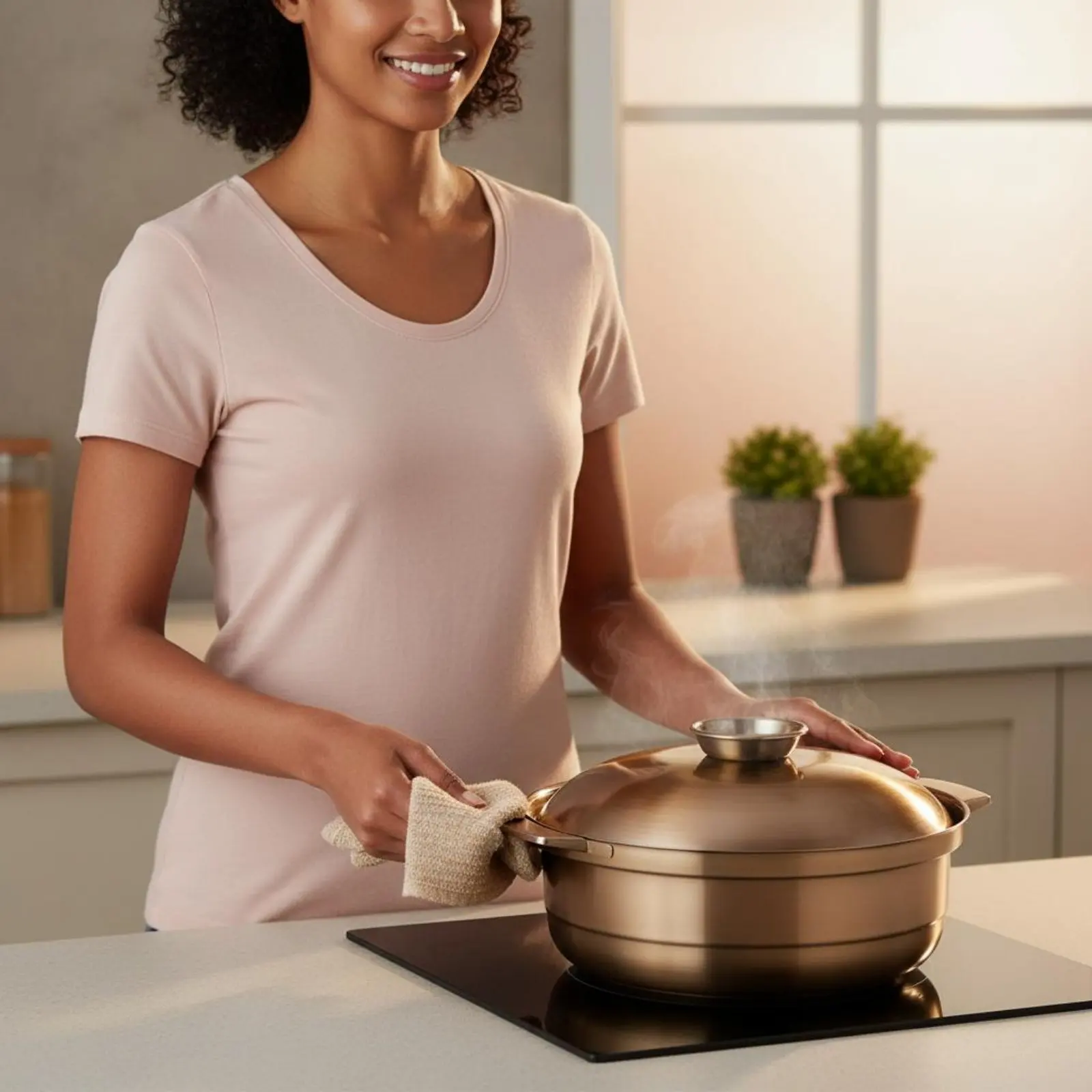 Induction Hot Pot Gas Cooktop Safe Bronze Stew Pot Stockpot with Lid Easy to Clean Corrosion Resistant for Restaurants
Induction Hot Pot Gas Cooktop Safe Bronze Stew Pot Stockpot with Lid Easy to Clean Corrosion Resistant for Restaurants