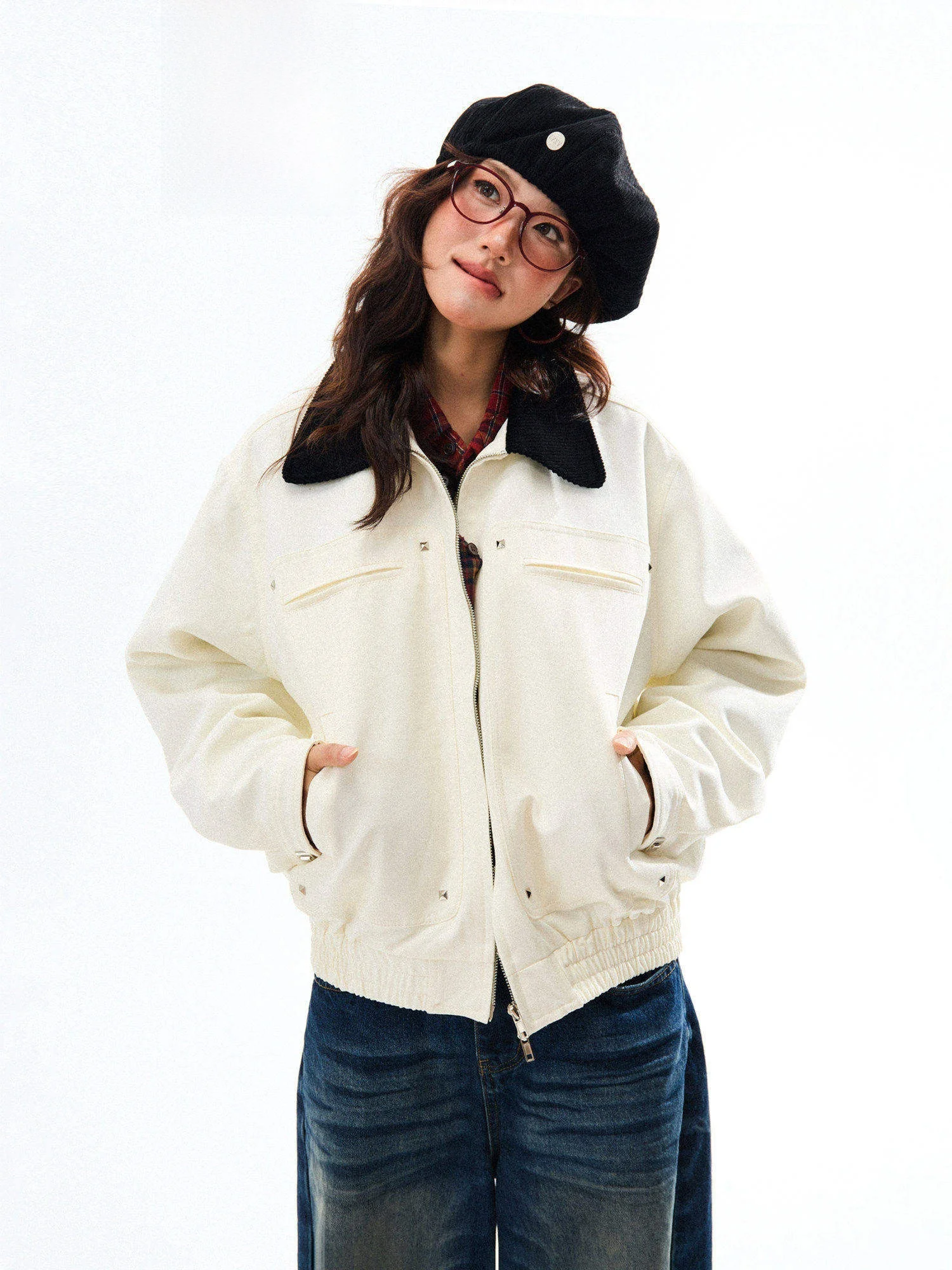 Куртка-жакет Young Stage American Barn свободного кроя для женщин, винтажная, универсальная, в стиле рабочей одежды, с воротником
Куртка-жакет Young Stage American Barn свободного кроя для женщин, винтажная, универсальная, в стиле рабочей одежды, с воротником