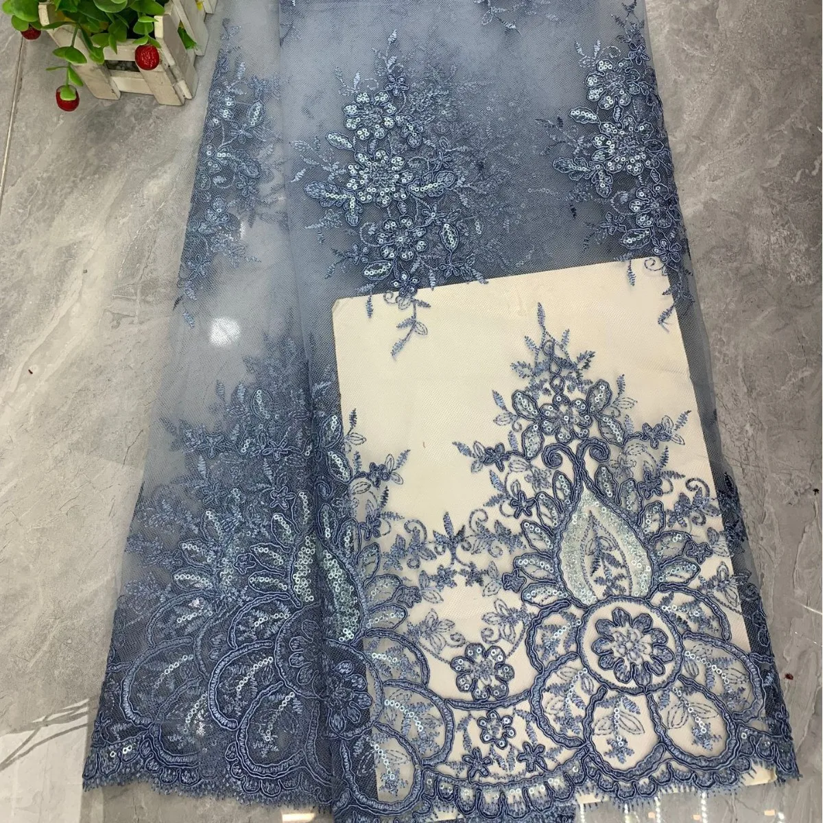 Cord Sequin Embroidered Lace Fabric, Scalloped Tulle for Evening Wedding Dress DIY Women Apparel Garment Sewing Craft Supply
Cord Sequin Embroidered Lace Fabric, Scalloped Tulle for Evening Wedding Dress DIY Women Apparel Garment Sewing Craft Supply