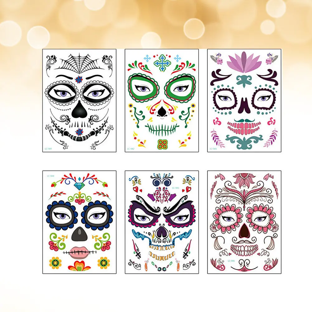 6 Pcs Long-lasting Stickers Festival Funny Halloween Themed Temporary Party Supplies
6 Pcs Long-lasting Stickers Festival Funny Halloween Themed Temporary Party Supplies
