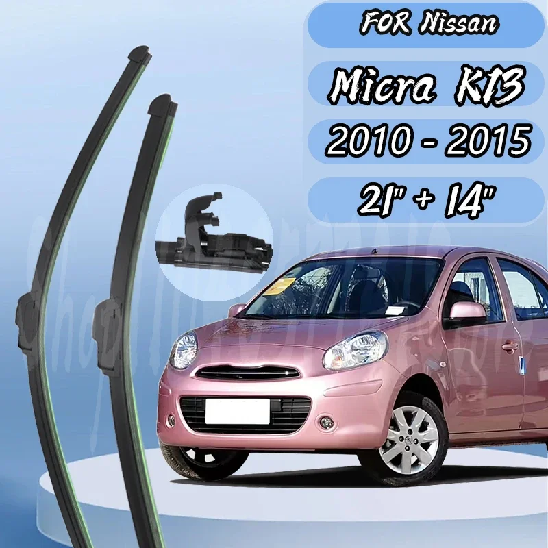 Front Wiper Blades Set Kit For Nissan Micra K13 2010 - 2015 Windshield Windscreen Window 21"+14" Silent upgrade
Front Wiper Blades Set Kit For Nissan Micra K13 2010 - 2015 Windshield Windscreen Window 21"+14" Silent upgrade