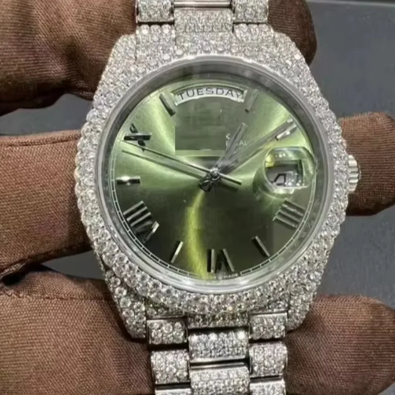Moissanite Diamond Watch With Moissanite Round Brilliant Diamonds for Men Gifting HipHop Collection Watch
Moissanite Diamond Watch With Moissanite Round Brilliant Diamonds for Men Gifting HipHop Collection Watch