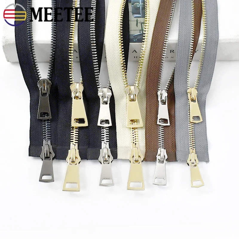 Meetee 1Pc 8# Metal Zippers 80/100/120cm Double Sliders Open-End Zip Repair Kit Bag Clothes Suitcase Replacement Sewing Supplies
Meetee 1Pc 8# Metal Zippers 80/100/120cm Double Sliders Open-End Zip Repair Kit Bag Clothes Suitcase Replacement Sewing Supplies