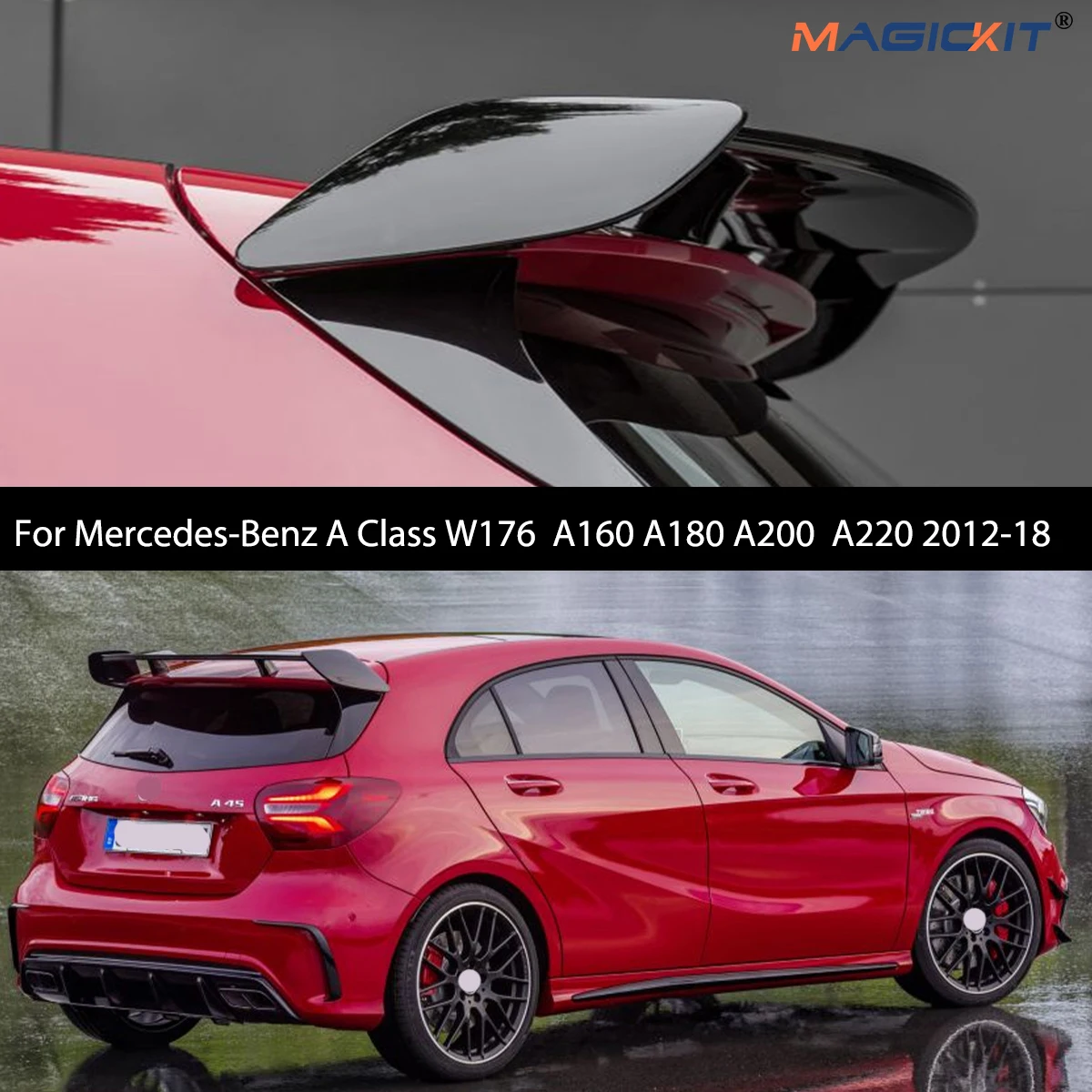 A45 LOOK Rear Bumper Diffuser with Exhaust Tips for Mercedes Benz W176 2012-18 A200 A220 A160 A180 A250 Spoiler Trunk Wing Lip
A45 LOOK Rear Bumper Diffuser with Exhaust Tips for Mercedes Benz W176 2012-18 A200 A220 A160 A180 A250 Spoiler Trunk Wing Lip