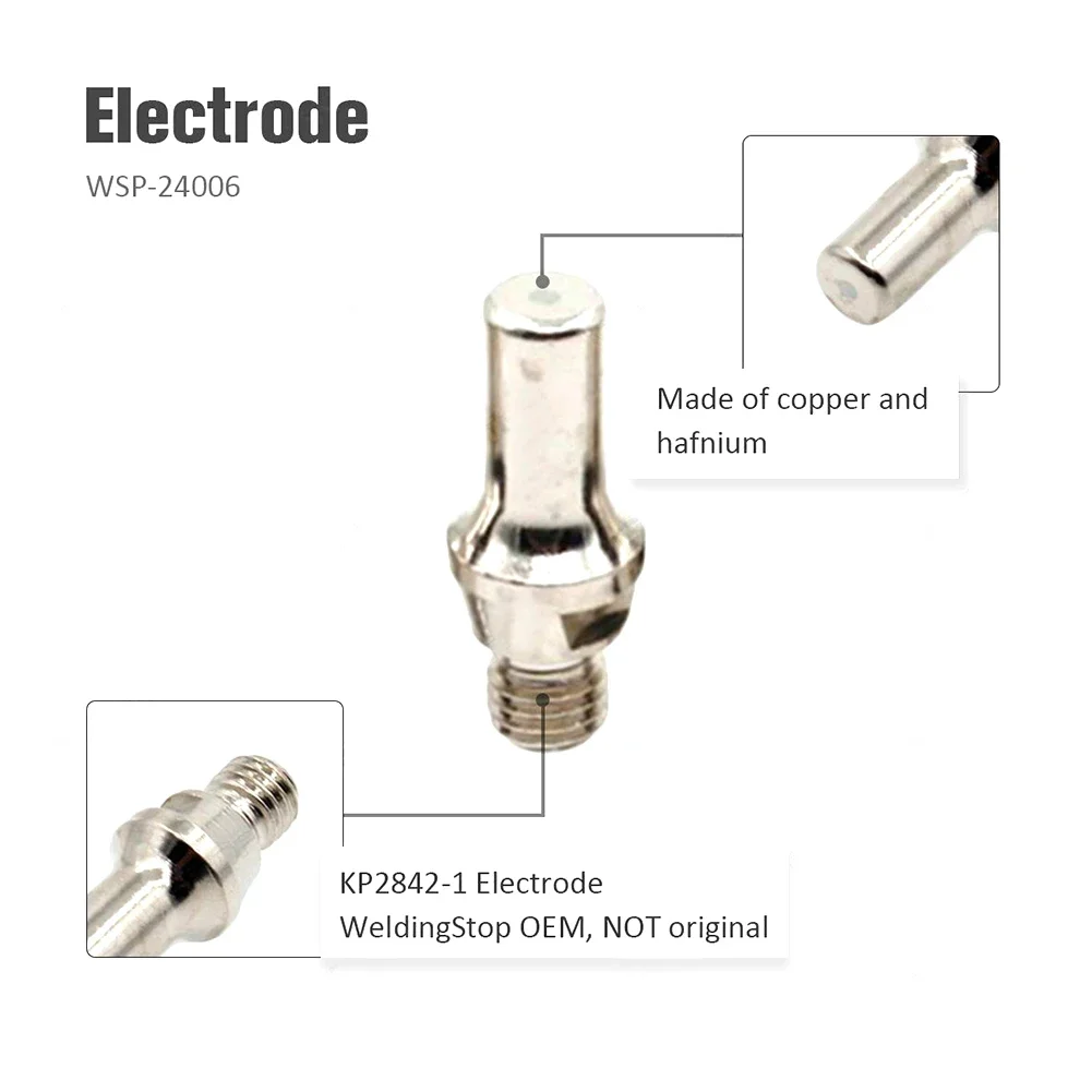 Plasma Nozzle Plasma Electrode KP2842-2 Machine Spare Parts Accessories Consumables Kit Cutter Cutting Durable
Plasma Nozzle Plasma Electrode KP2842-2 Machine Spare Parts Accessories Consumables Kit Cutter Cutting Durable