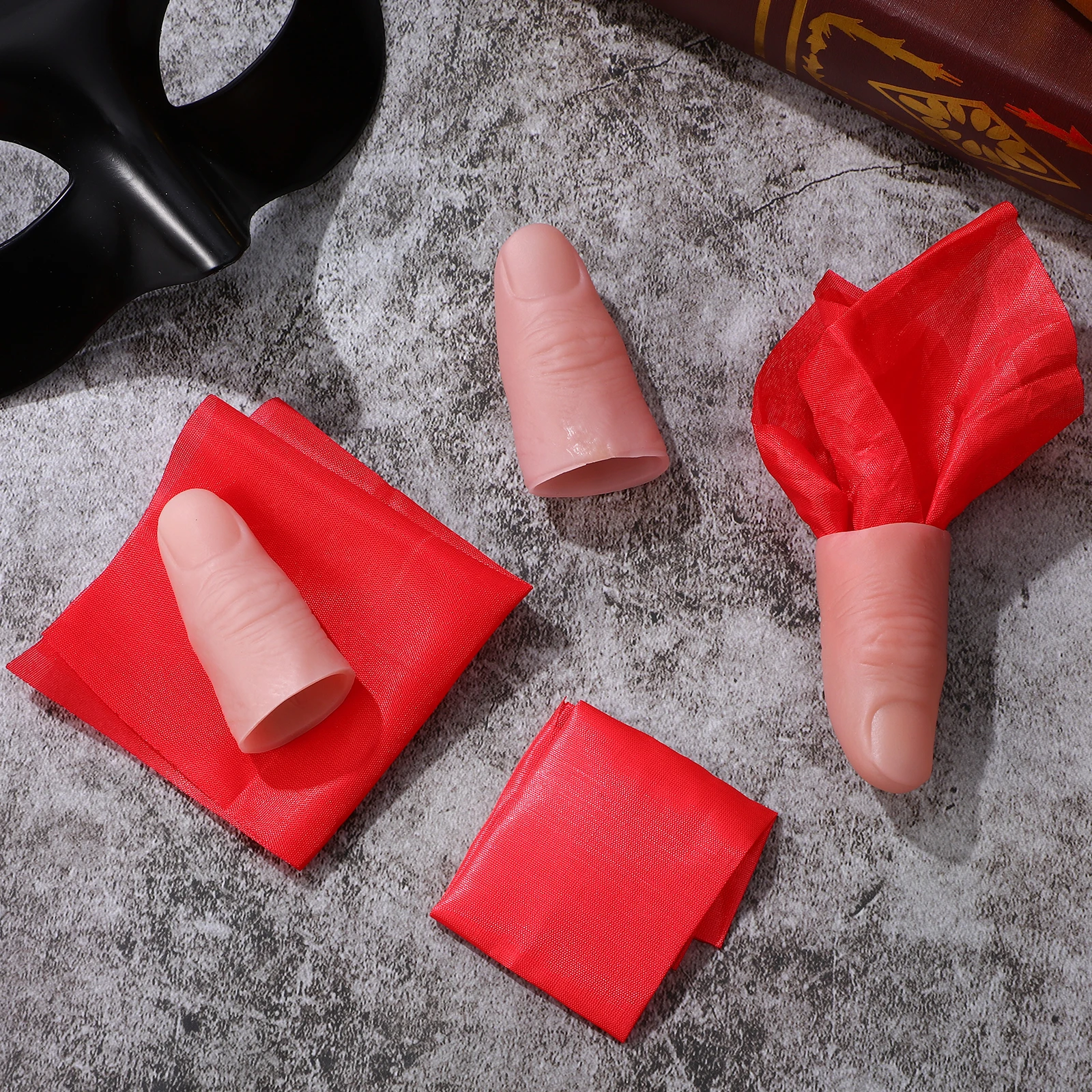 6 set Finger Props Silk Scarves for Stage Performance Fake Finger Magician Tricks Stage Performance Conjurer Reusable
6 set Finger Props Silk Scarves for Stage Performance Fake Finger Magician Tricks Stage Performance Conjurer Reusable