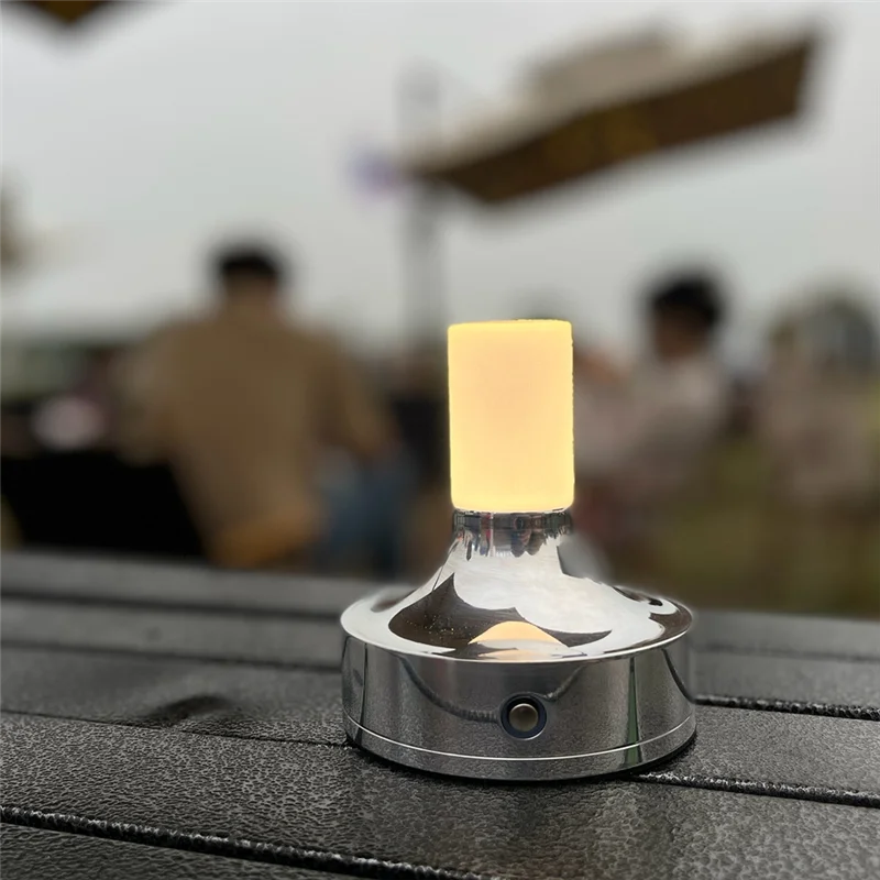 GIGI Candle Table Lamp Short Style For Bedroom Rechargeable Wireless Touch Lamp Camping Rechargeable Type-C Desk Lamp Silver Dur
GIGI Candle Table Lamp Short Style For Bedroom Rechargeable Wireless Touch Lamp Camping Rechargeable Type-C Desk Lamp Silver Dur