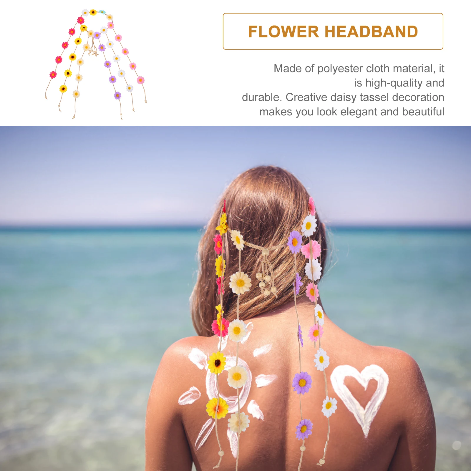 Повязка для волос с кисточкой в виде ромашки, богемная петля для волос с цветочным принтом, костюм для косплея, головной убор, легкий головной убор с цветком для свадебной вечеринки, на каждый день
Повязка для волос с кисточкой в виде ромашки, богемная петля для волос с цветочным принтом, костюм для косплея, головной убор, легкий головной убор с цветком для свадебной вечеринки, на каждый день