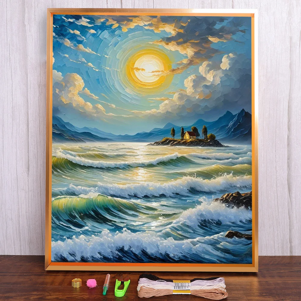Sunset Landscape Printed Cross Stitch DIY Embroidery Complete Kit Handmade Hobby Needlework Knitting Floss Jewelry Home Decor
Sunset Landscape Printed Cross Stitch DIY Embroidery Complete Kit Handmade Hobby Needlework Knitting Floss Jewelry Home Decor