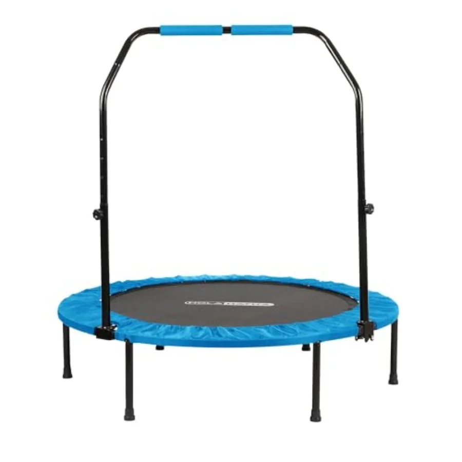 Portable Foldable Mini Trampoline Fitness Rebounder with 5 Level Adjustable Handle Supports up to 440 Pounds 48-Inch Blue
Portable Foldable Mini Trampoline Fitness Rebounder with 5 Level Adjustable Handle Supports up to 440 Pounds 48-Inch Blue
