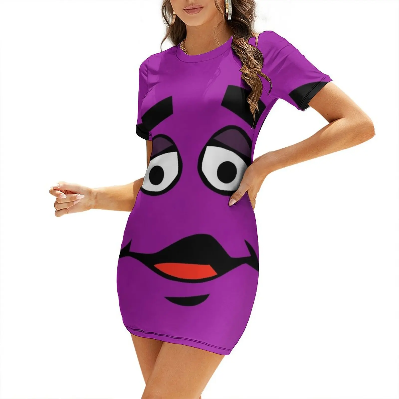 Grimace Cartoon Design - Transparent Background Short-Sleeved Dress Beachwear Summer women's clothing Dress
Grimace Cartoon Design - Transparent Background Short-Sleeved Dress Beachwear Summer women's clothing Dress