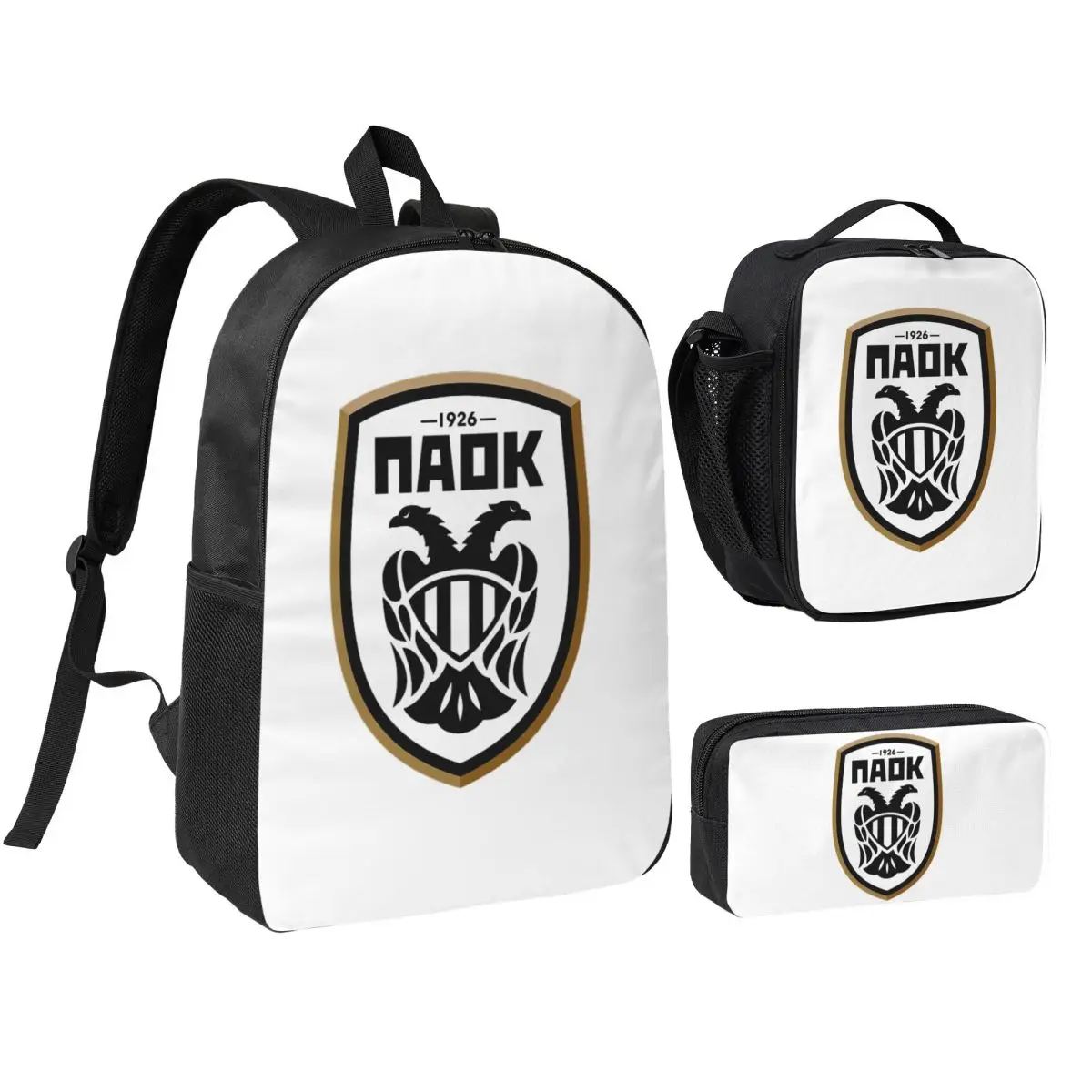 PAOK Greek Football Sports Fans From Thessaloniki Backpack BookBag School Bag Shoulder Bags 3ps Insulated Lunch Bag Pencil Case
PAOK Greek Football Sports Fans From Thessaloniki Backpack BookBag School Bag Shoulder Bags 3ps Insulated Lunch Bag Pencil Case