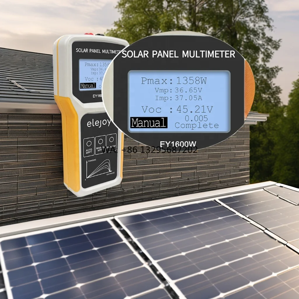 ELEJOY EY1600W LCD MPPT Solar Panel Multimeter Solar Panel Tester Smart Current Tester Voltage Tester Digital Power PV Meter VOC
ELEJOY EY1600W LCD MPPT Solar Panel Multimeter Solar Panel Tester Smart Current Tester Voltage Tester Digital Power PV Meter VOC