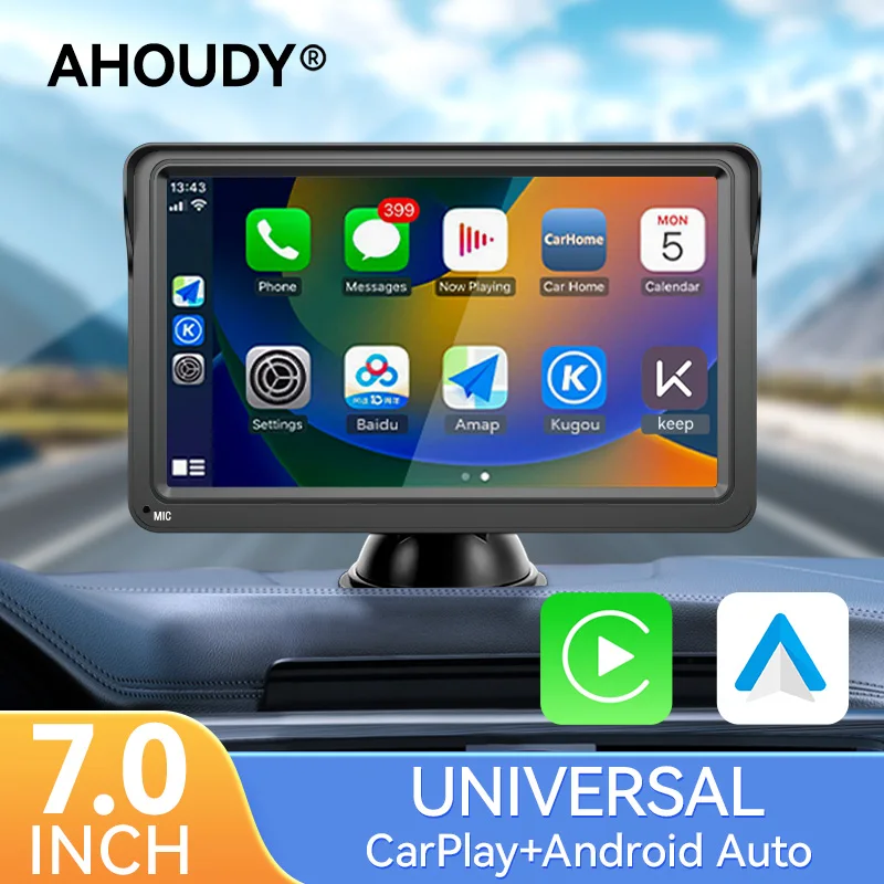 AHOUDY 7-дюймовый автомобильный радиоприемник Carlay Android, мультимедийный видеоплеер, портативный сенсорный экран USB/AUX/TF
AHOUDY 7-дюймовый автомобильный радиоприемник Carlay Android, мультимедийный видеоплеер, портативный сенсорный экран USB/AUX/TF