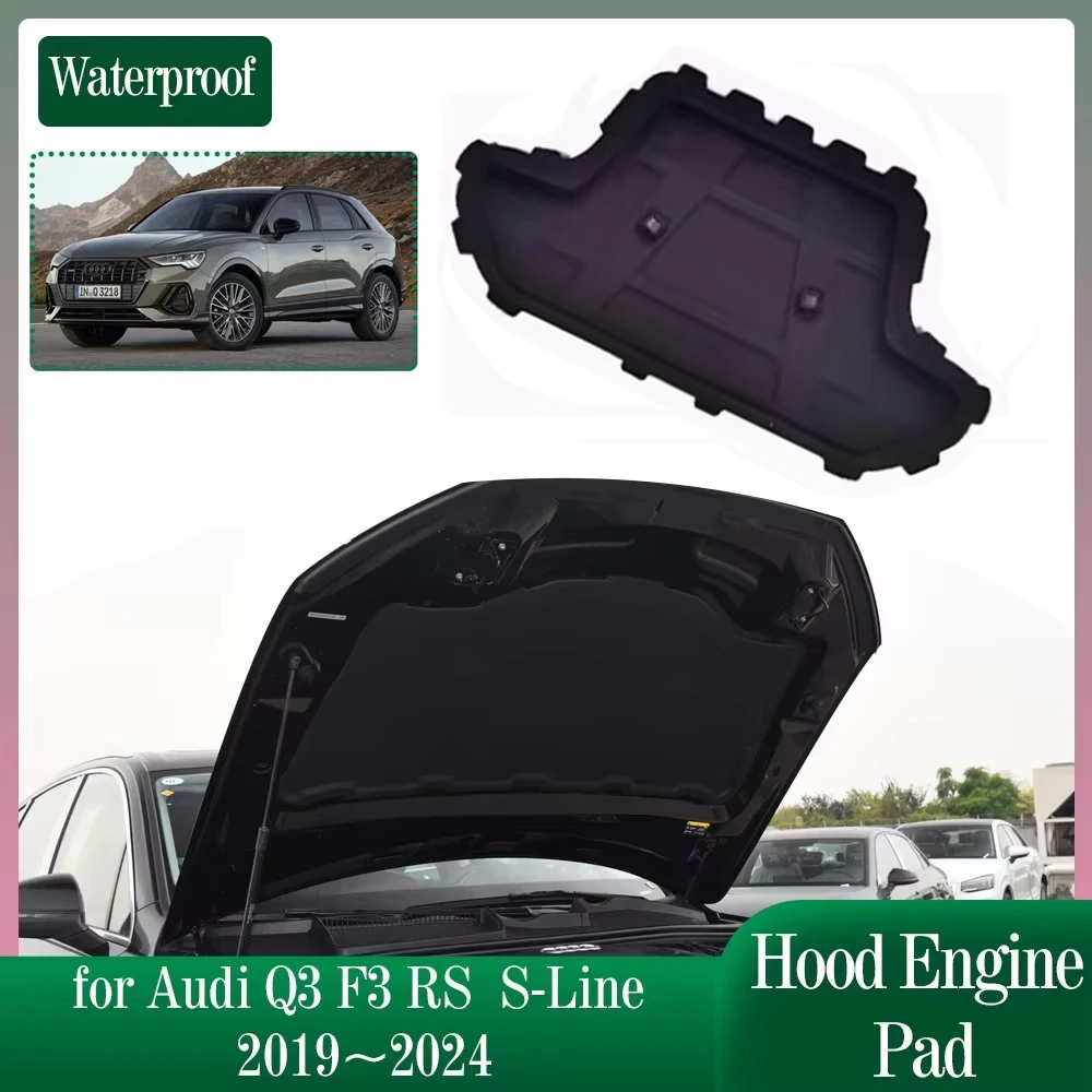 Изоляционная накладка на капот автомобиля для Audi Q3 F3 RS S-Line 2019 ~ 2024, звукоизоляционная тепловая хлопковая накладка, часть крышки, коврик, аксессуары
Изоляционная накладка на капот автомобиля для Audi Q3 F3 RS S-Line 2019 ~ 2024, звукоизоляционная тепловая хлопковая накладка, часть крышки, коврик, аксессуары