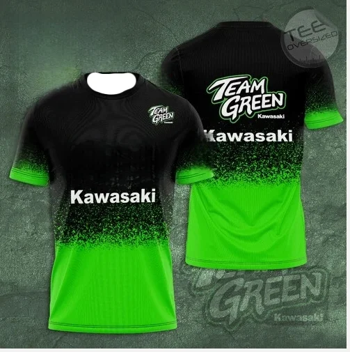 Новинка 2025 года, мужская футболка Kawasaki Racing Team, летняя женская футболка с коротким рукавом и 3D принтом, мотоциклетная спортивная детская одежда, топы
Новинка 2025 года, мужская футболка Kawasaki Racing Team, летняя женская футболка с коротким рукавом и 3D принтом, мотоциклетная спортивная детская одежда, топы