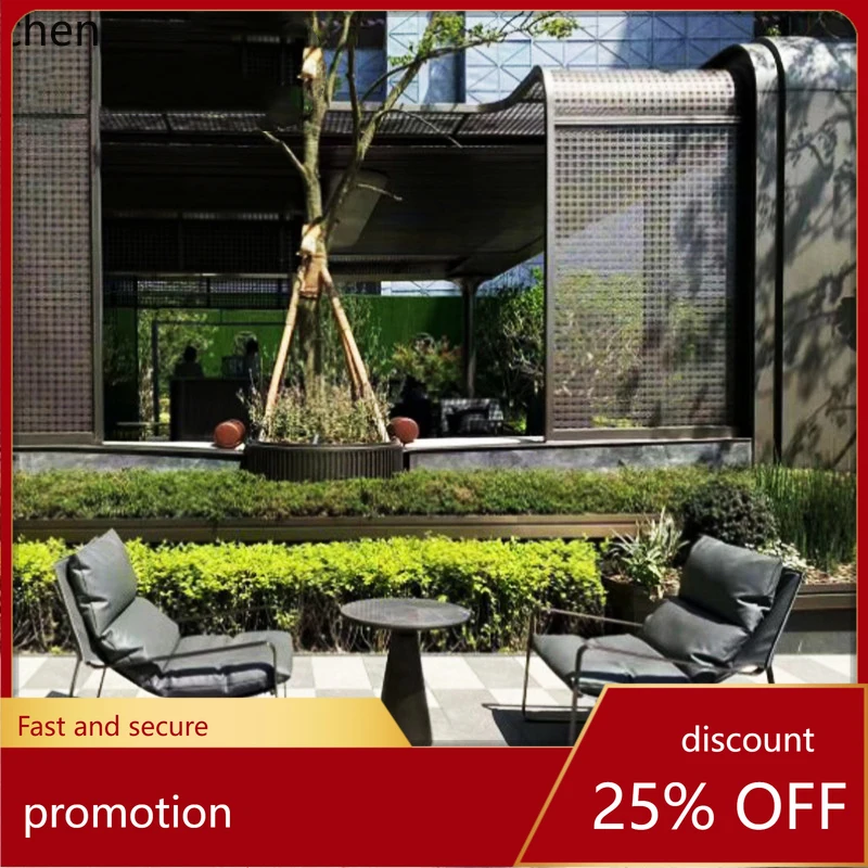 HT minimalist leather sofa chair lazy single chair creative outdoor sofa aluminum alloy garden furniture
HT minimalist leather sofa chair lazy single chair creative outdoor sofa aluminum alloy garden furniture