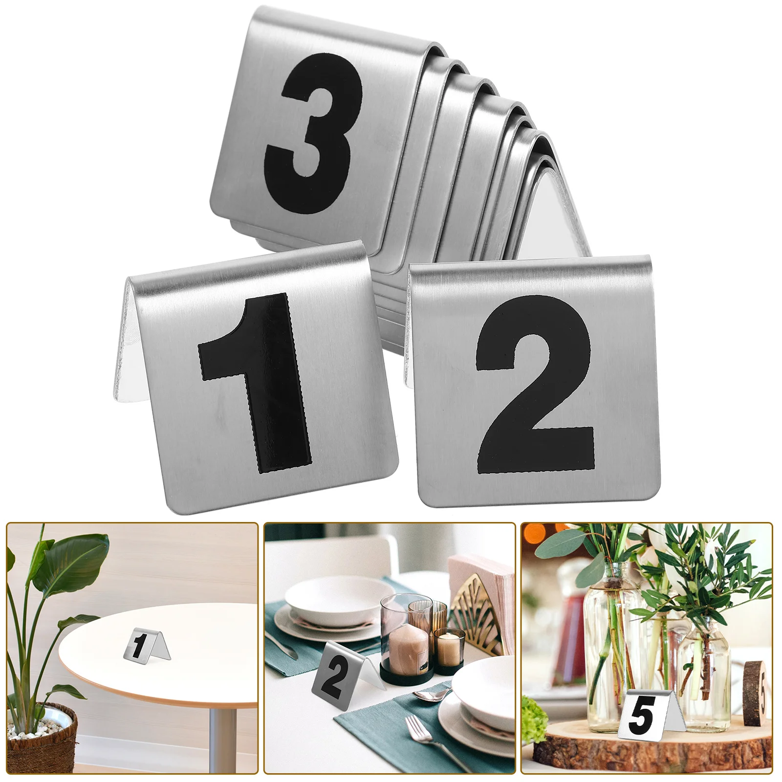 10 Pcs Elegant Wedding Stainless Steel Table Numbers Metal Table Numbers Decor Reusable Seats Signs Banquet Supplies
10 Pcs Elegant Wedding Stainless Steel Table Numbers Metal Table Numbers Decor Reusable Seats Signs Banquet Supplies
