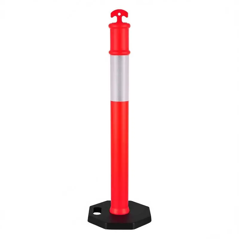 2 Pack Traffic Delineator Posts, 48 inches Traffic Safety Cones with Weighted Base and Reflective Strips, Heavy Duty Delineator Posts for Construction Site, Parking Lot, Crowd Control, Red
2 Pack Traffic Delineator Posts, 48 inches Traffic Safety Cones with Weighted Base and Reflective Strips, Heavy Duty Delineator Posts for Construction Site, Parking Lot, Crowd Control, Red
