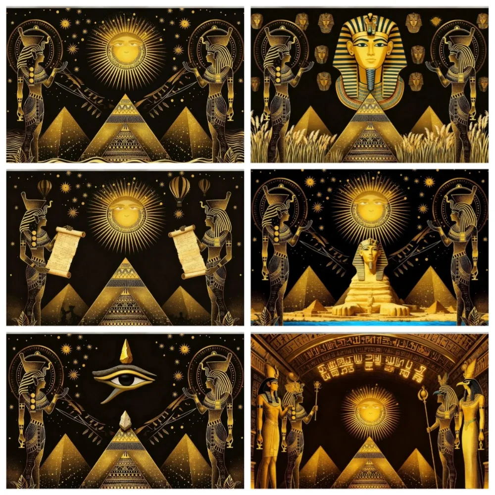 Egyptian Pyramid God Art Gold Element Birthday Party Theme Backdrop, Adult Birthday Family Party Decoration Photography Backdrop
Egyptian Pyramid God Art Gold Element Birthday Party Theme Backdrop, Adult Birthday Family Party Decoration Photography Backdrop