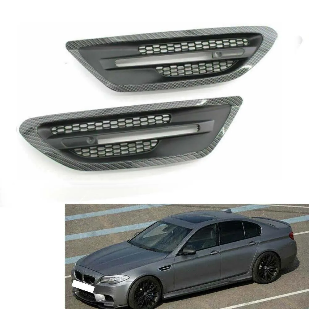 Side Fender Cover Grille ABS Carbon Fiber Style for BMW F10 Sedan M5 11-17 4DR (ONLY Fit M5 Model, NOT Fit LCI After Facelift)
Side Fender Cover Grille ABS Carbon Fiber Style for BMW F10 Sedan M5 11-17 4DR (ONLY Fit M5 Model, NOT Fit LCI After Facelift)
