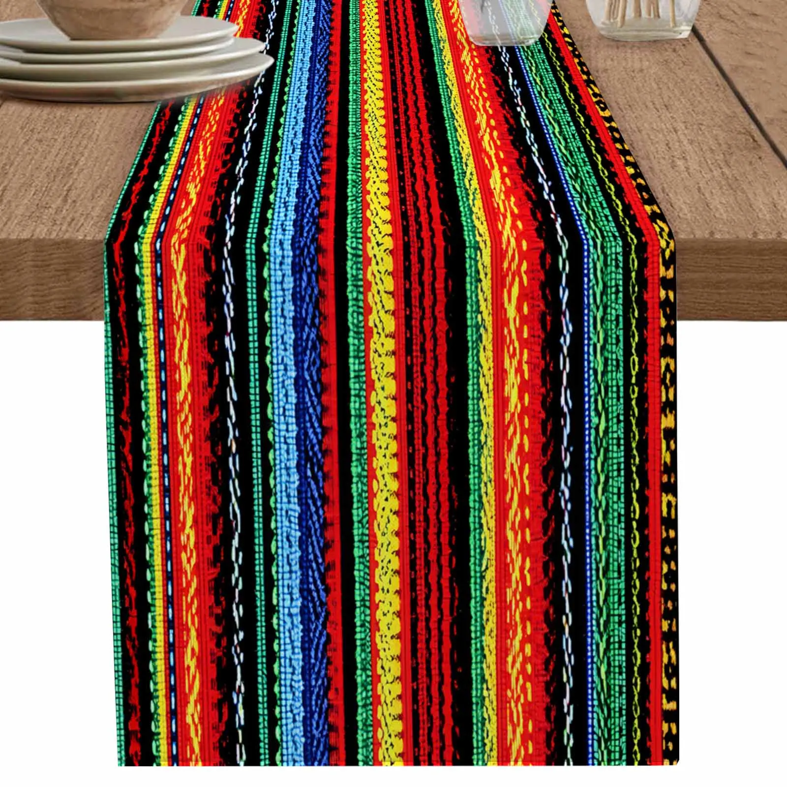 Mexico Colored Stripes Linen Cotton Table Cloth Decoration For Home Wedding Christmas Party
Mexico Colored Stripes Linen Cotton Table Cloth Decoration For Home Wedding Christmas Party