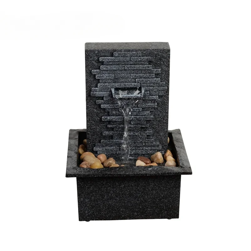 Small desktop fountain creative foyer decoration with humidified circulating water features, opening gift accessories
Small desktop fountain creative foyer decoration with humidified circulating water features, opening gift accessories
