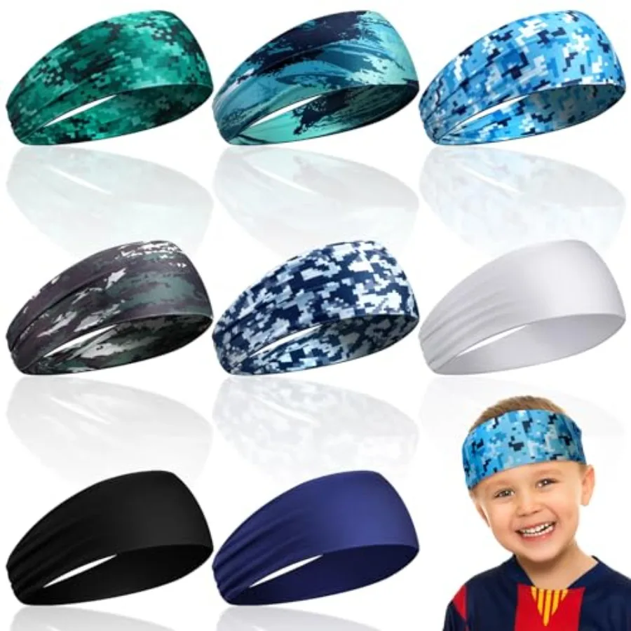 8 Pcs Sweatbands for Boys Headbands Athletic Baseball Basketball Football Headbands Breathable Elastic Headband for Sports Runn
8 Pcs Sweatbands for Boys Headbands Athletic Baseball Basketball Football Headbands Breathable Elastic Headband for Sports Runn