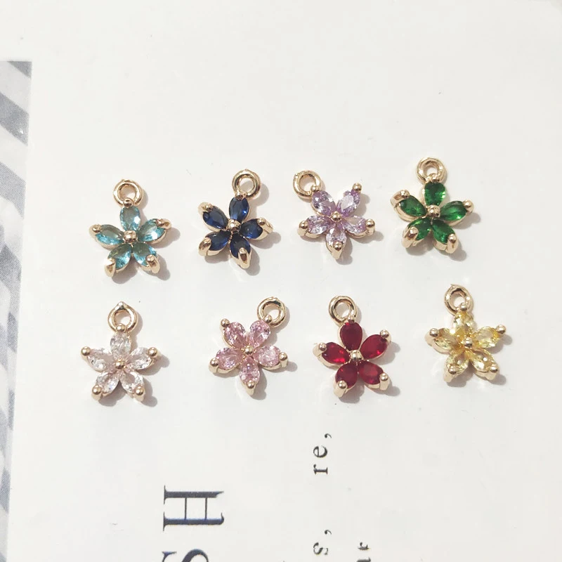 Dainty Mini 8*10mm Gold Plated Birthstone Birth Flower Pendant Designer Bag Earrings Bracelet Charms for Jewelry Making
Dainty Mini 8*10mm Gold Plated Birthstone Birth Flower Pendant Designer Bag Earrings Bracelet Charms for Jewelry Making