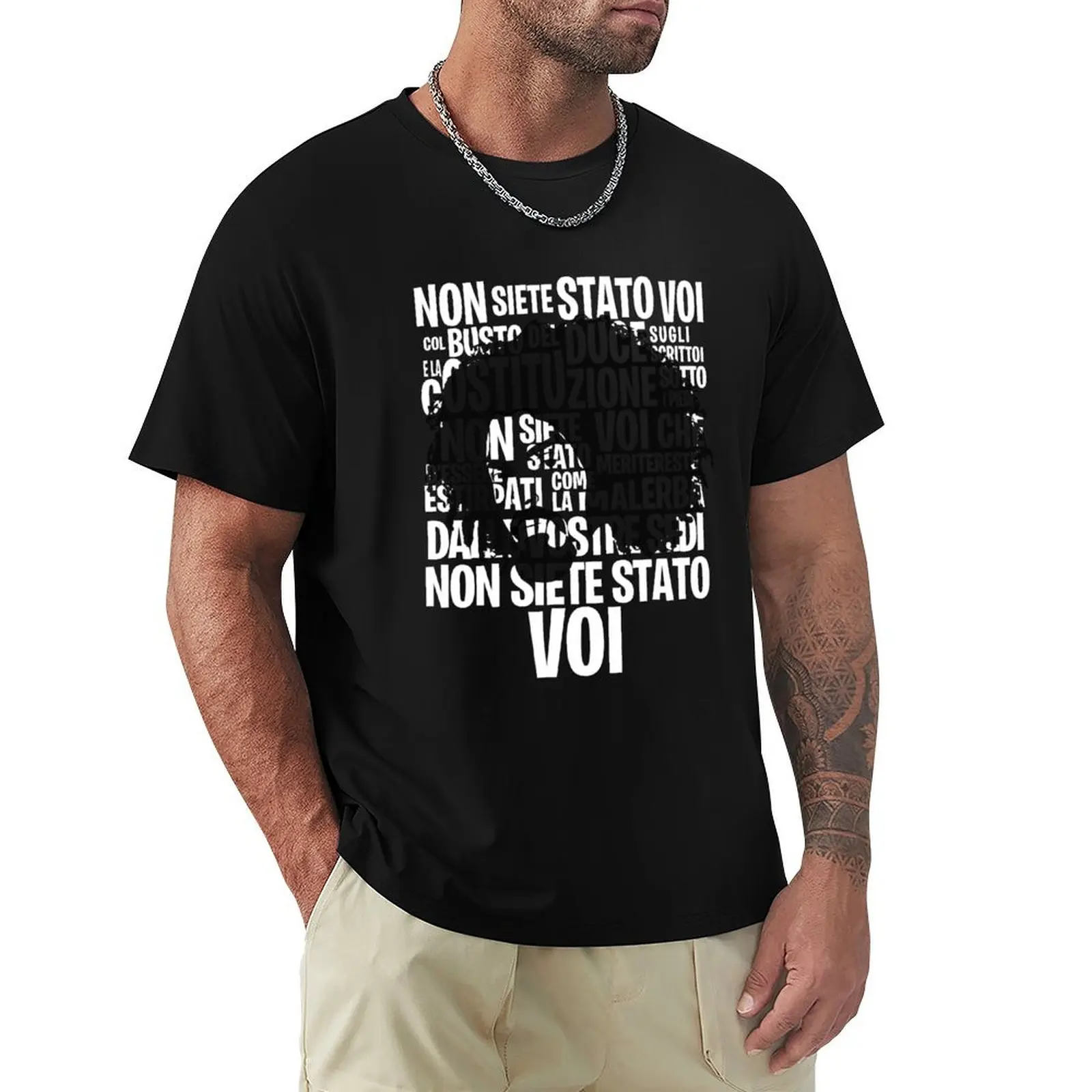 Caparezza - Non siete Stato voi! T-Shirt Breathable Sportswear T-Shirt for Men
Caparezza - Non siete Stato voi! T-Shirt Breathable Sportswear T-Shirt for Men