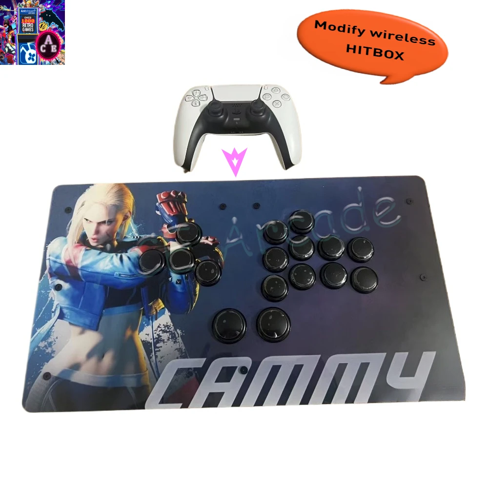 PS5 controller modified Hit box chip with no delay Bluetooth connection controller suitable for Street Fighter 6 fighting games
PS5 controller modified Hit box chip with no delay Bluetooth connection controller suitable for Street Fighter 6 fighting games